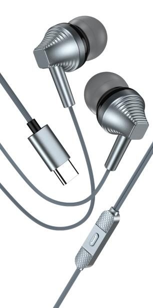 KAKUSIGA KSC-1309 type-C universal digital earphones with mic (Type-C)