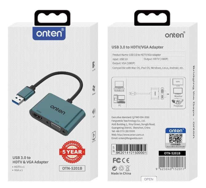 ONTEN OTN-59175 Only supports SST or Extended Display)