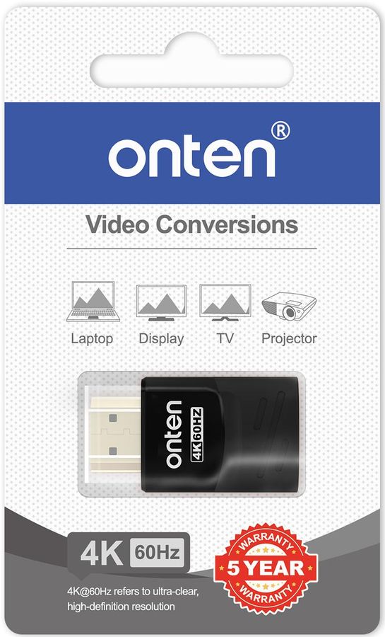 ONTEN OTN-HD810D 4K@60hz HDMI Male to Female Adapter High Speed HDMI V2.0 HDMI